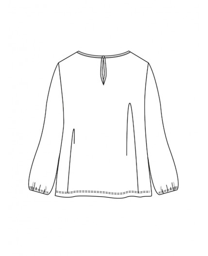 Блузка трикотажная для девочек белый