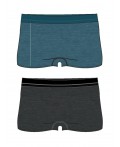 Трусы трикотажные для мальчиков - боксеры, 2 шт в комплекте тёмно-синий,черный