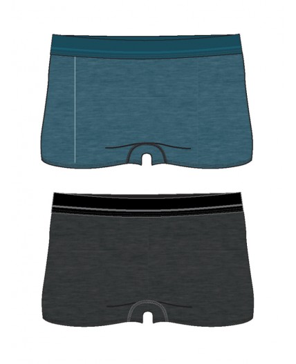 Трусы трикотажные для мальчиков - боксеры, 2 шт в комплекте тёмно-синий,черный