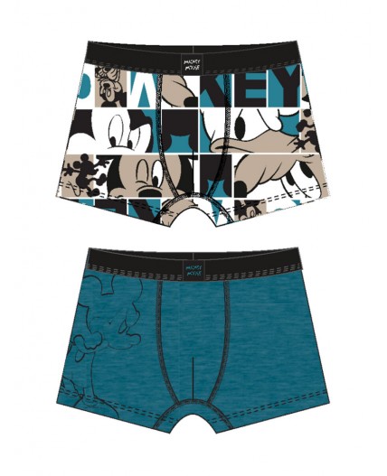 Трусы трикотажные для мальчиков - боксеры, 2 шт в комплекте разноцветный