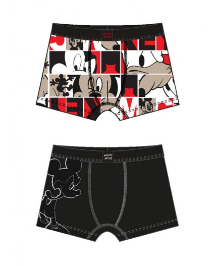 Трусы трикотажные для мальчиков - боксеры, 2 шт в комплекте разноцветный