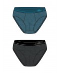 Трусы трикотажные для мальчиков - брифы, 2 шт в комплекте черный,тёмно-синий