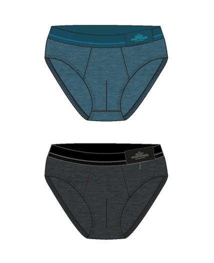 Трусы трикотажные для мальчиков - брифы, 2 шт в комплекте черный,тёмно-синий