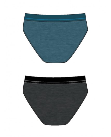 Трусы трикотажные для мальчиков - брифы, 2 шт в комплекте черный,тёмно-синий