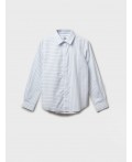 Рубашка текстильная для мальчиков (regular fit) синий,белый,голубой