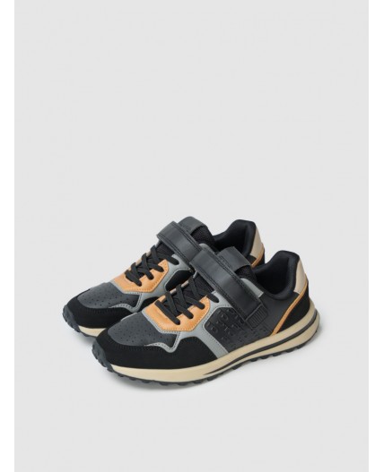 Полуботинки для мальчиков черный,серый,бежевый