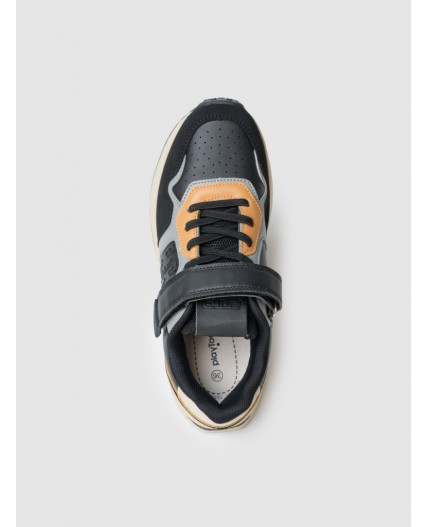 Полуботинки для мальчиков черный,серый,бежевый