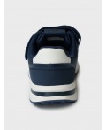 Полуботинки для мальчиков тёмно-синий,белый