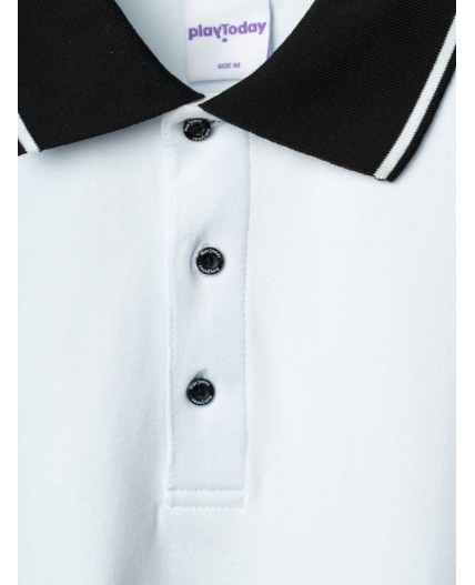 Джемпер трикотажный с воротником поло для мужчин белый,серый,черный