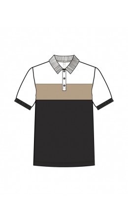 Джемпер трикотажный с воротником поло для мужчин белый,черный,бежевый