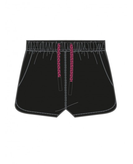 Шорты текстильные пляжные для девочек черный