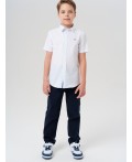 Сорочка текстильная для мальчиков (slim fit) белый