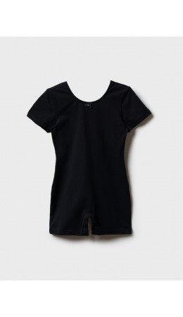 Боди трикотажное спортивного назначения для девочек черный