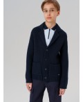 Кардиган трикотажный для мальчиков тёмно-синий