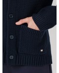 Кардиган трикотажный для мальчиков тёмно-синий