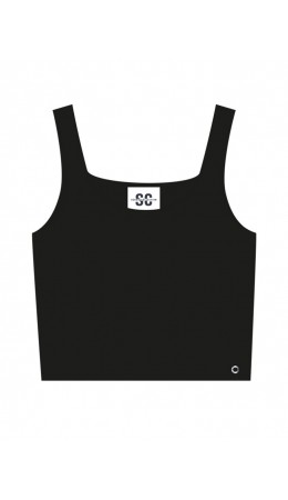 Жилет трикотажный для девочек черный