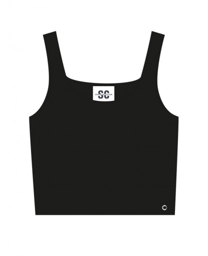 Жилет трикотажный для девочек черный