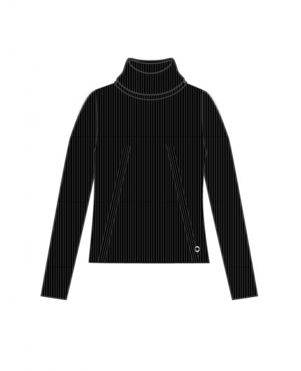 Водолазка трикотажная для девочек черный