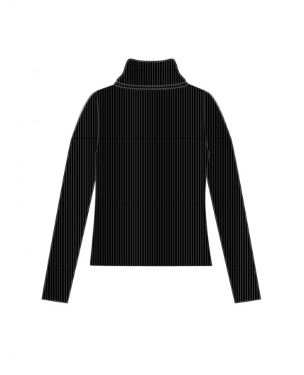 Водолазка трикотажная для девочек черный