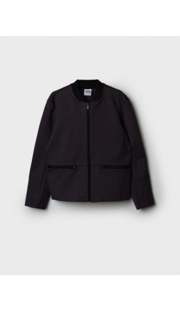 Жакет трикотажный для мальчиков темно-серый