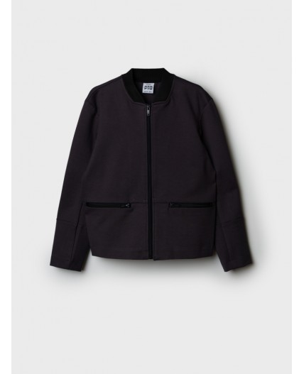 Жакет трикотажный для мальчиков темно-серый