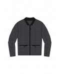 Жакет трикотажный для мальчиков темно-серый
