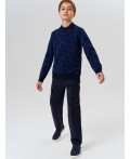 Джемпер трикотажный для мальчиков тёмно-синий