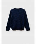 Джемпер трикотажный для мальчиков тёмно-синий