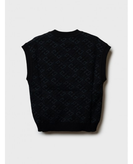 Жилет трикотажный для мальчиков черный