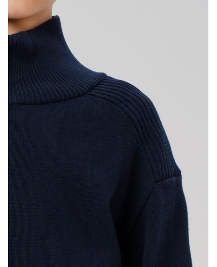 Кардиган трикотажный для мальчиков тёмно-синий