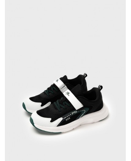 Полуботинки для мальчиков черный,белый,зеленый