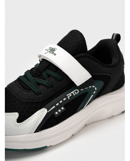 Полуботинки для мальчиков черный,белый,зеленый