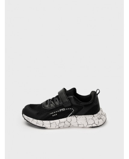 Полуботинки для мальчиков черный,белый