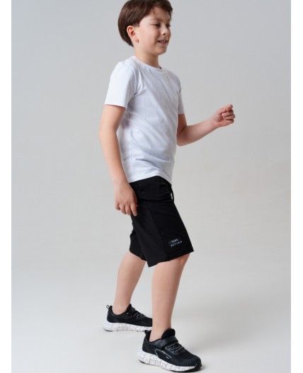 Полуботинки для мальчиков черный,белый