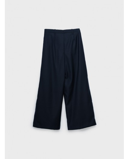 Брюки текстильные для девочек тёмно-синий