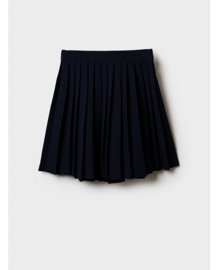 Юбка текстильная для девочек тёмно-синий