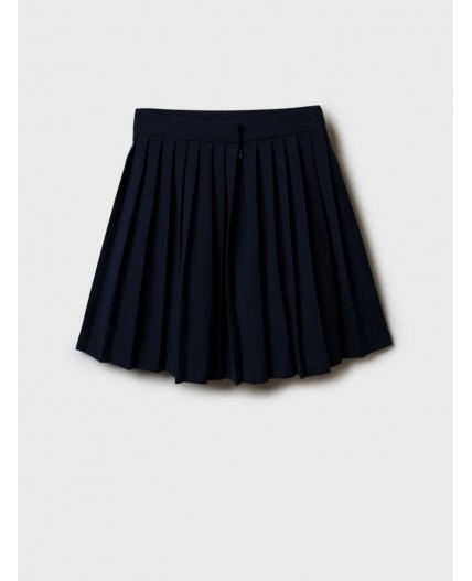Юбка текстильная для девочек тёмно-синий