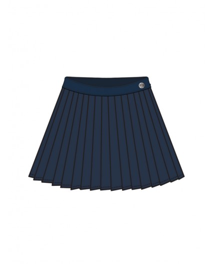 Юбка текстильная для девочек тёмно-синий