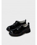 Полуботинки для девочек черный