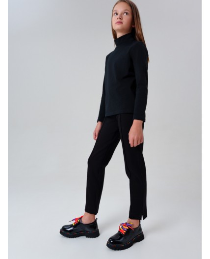 Полуботинки для девочек черный