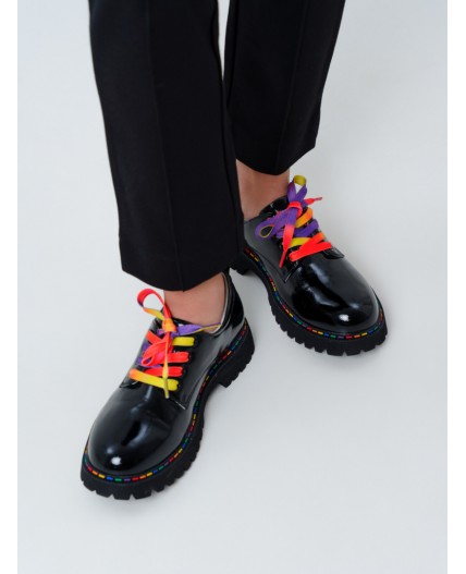 Полуботинки для девочек черный