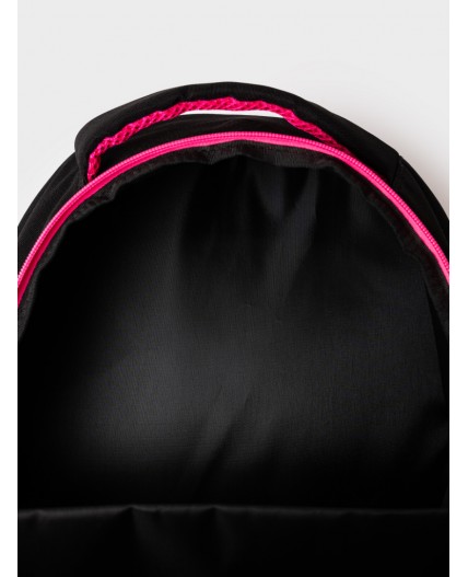 Рюкзак текстильный для девочек черный,розовый