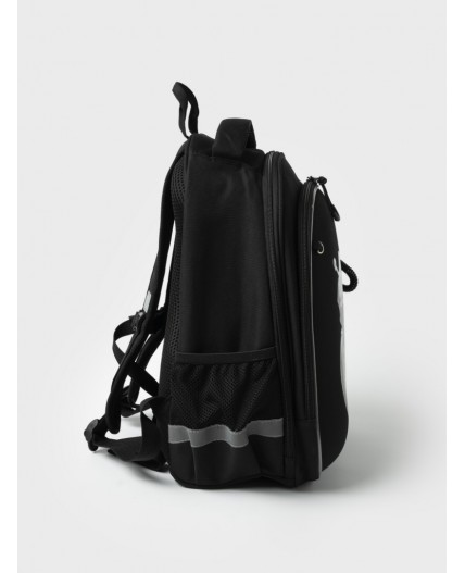 Рюкзак текстильный для мальчиков черный,серый