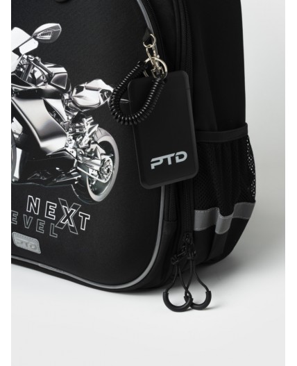 Рюкзак текстильный для мальчиков черный,серый