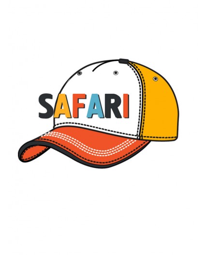 Кепка текстильная для мальчиков жёлтый,белый,оранжевый