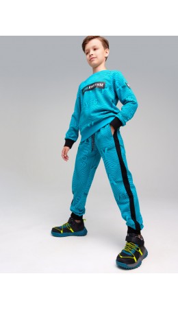 Брюки трикотажные для мальчиков черный,синий