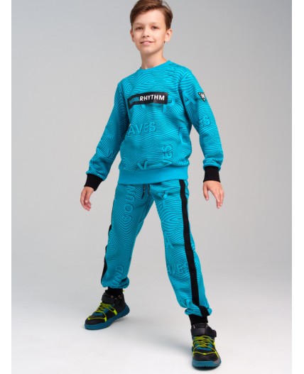 Брюки трикотажные для мальчиков черный,синий