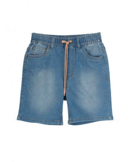 Шорты текстильные джинсовые для мальчиков голубой