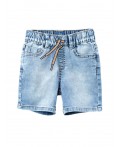 Шорты текстильные джинсовые для мальчиков голубой