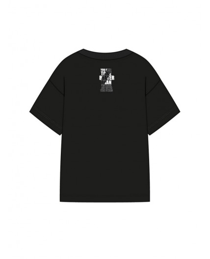 Фуфайка трикотажная для мальчиков (футболка) черный